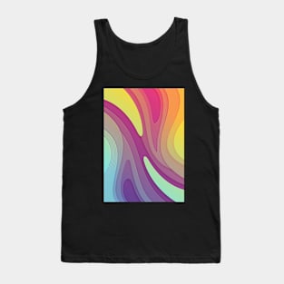 Rainbow | Fluid Contemporary Digital Art Tank Top